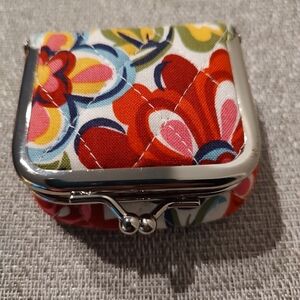 Vera Bradley Floral Coin/Contacts Purse